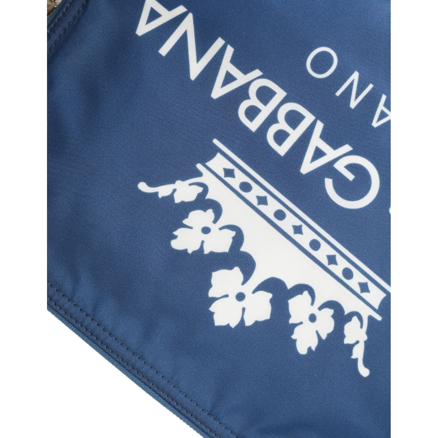 优雅蓝色尼龙拉链手包