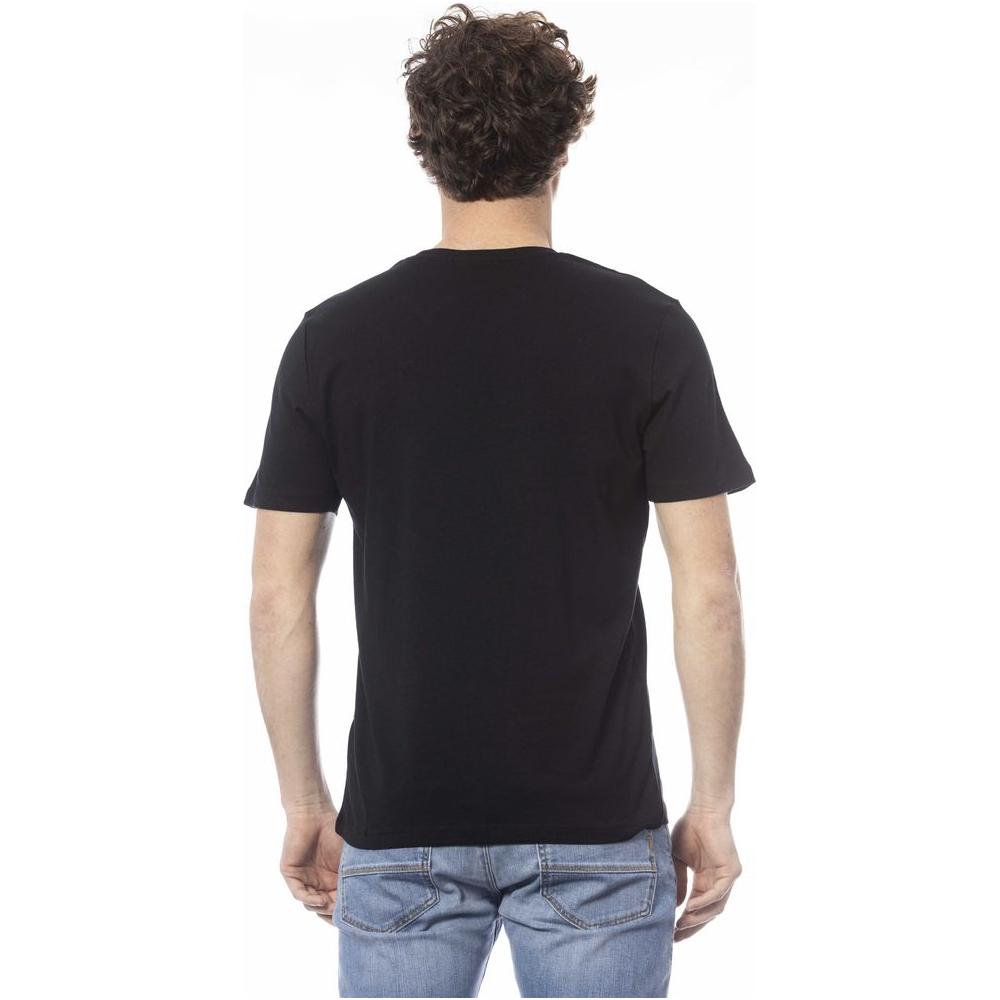 Ungaro Sport Black Cotton Men T-Shirt Ungaro Sport