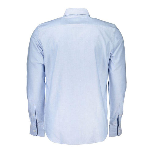 North Sails Light Blue Cotton Men Shirt North Sails