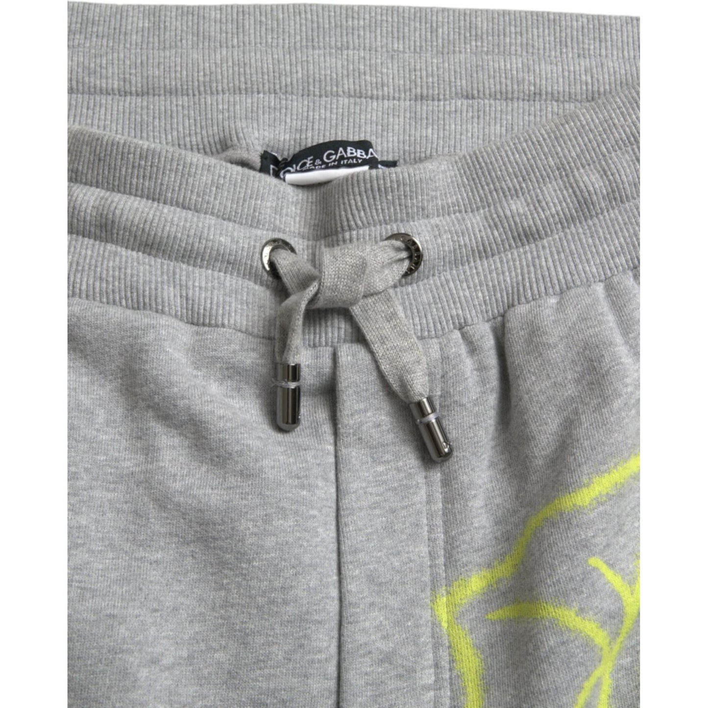 Dolce & Gabbana Chic Grey Skinny Cotton Joggers Dolce & Gabbana