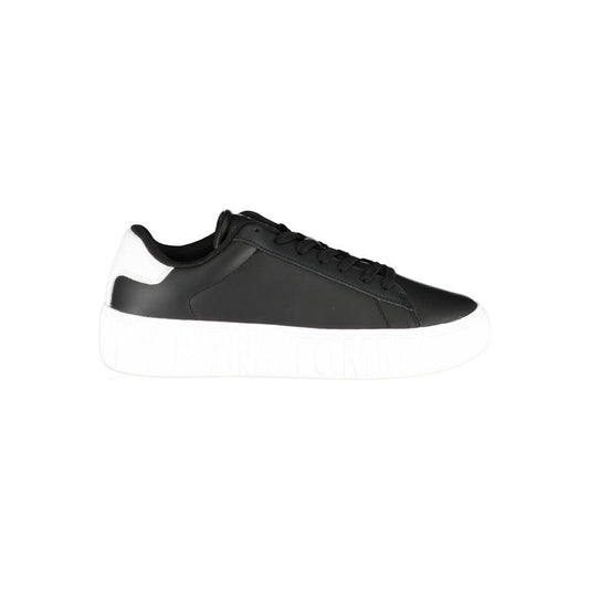 Tommy Hilfiger Black Polyethylene Men Sneaker Tommy Hilfiger