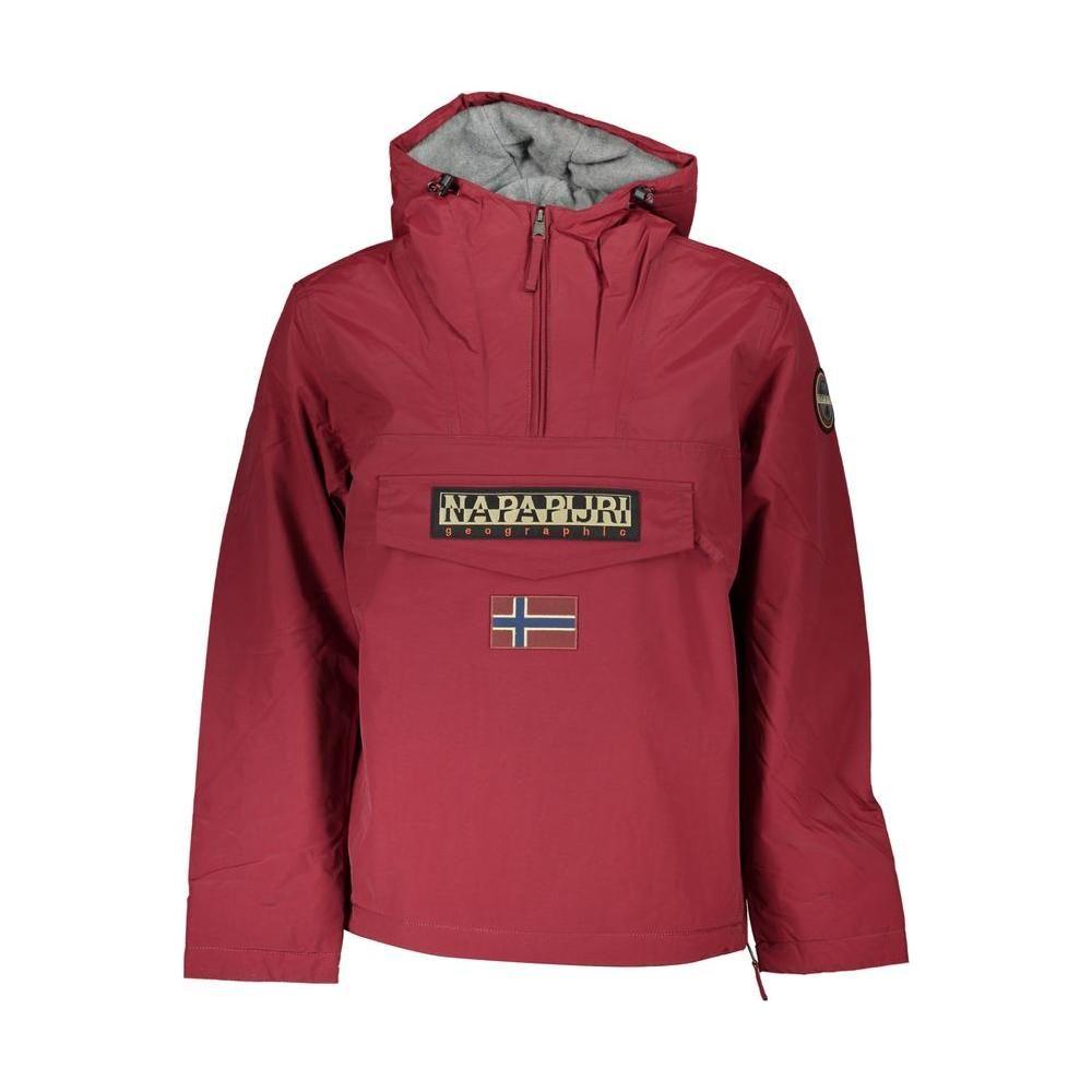 Napapijri Red Polyamide Men Jacket Napapijri