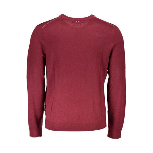 Napapijri Red Fabric Men Sweater Napapijri