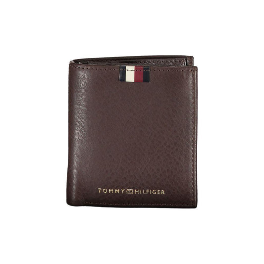 Tommy Hilfiger Brown Leather Men Wallet Tommy Hilfiger