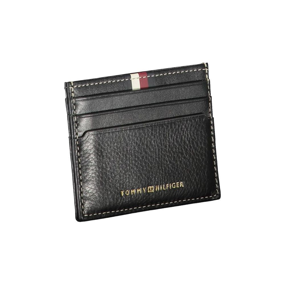 Tommy Hilfiger Black Leather Men Wallet Tommy Hilfiger