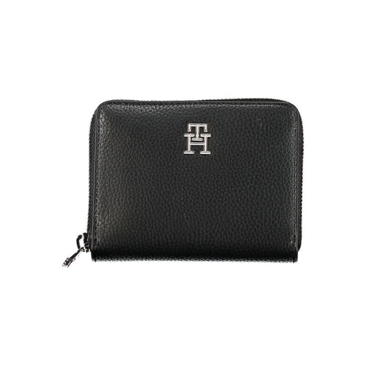 Tommy Hilfiger Elegant Black Polyethylene Wallet Tommy Hilfiger