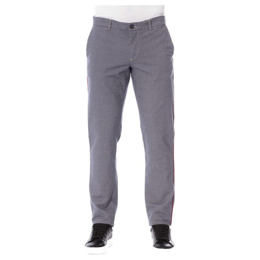 Trussardi Jeans Blue Cotton Men Pants Trussardi Jeans