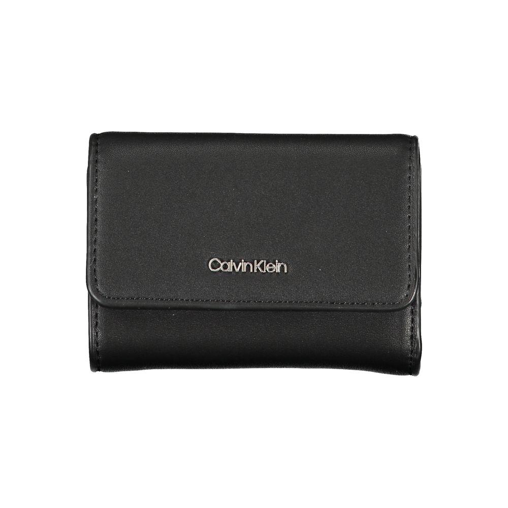 Calvin Klein Elegant Black Polyethylene Wallet Calvin Klein