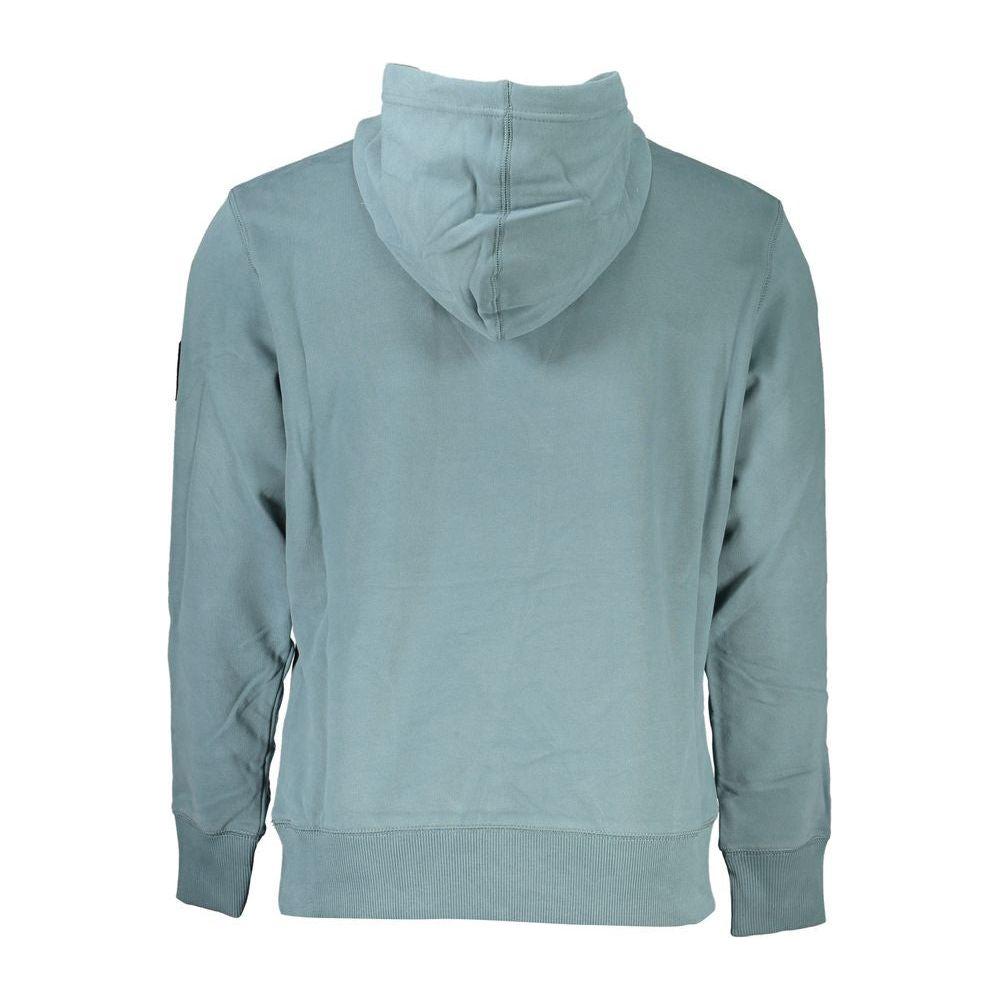 Calvin Klein Chic Green Hooded Cotton Sweatshirt Calvin Klein