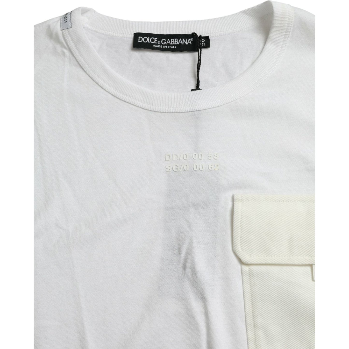 Dolce & Gabbana Elegant White Crew Neck Cotton Tee Dolce & Gabbana