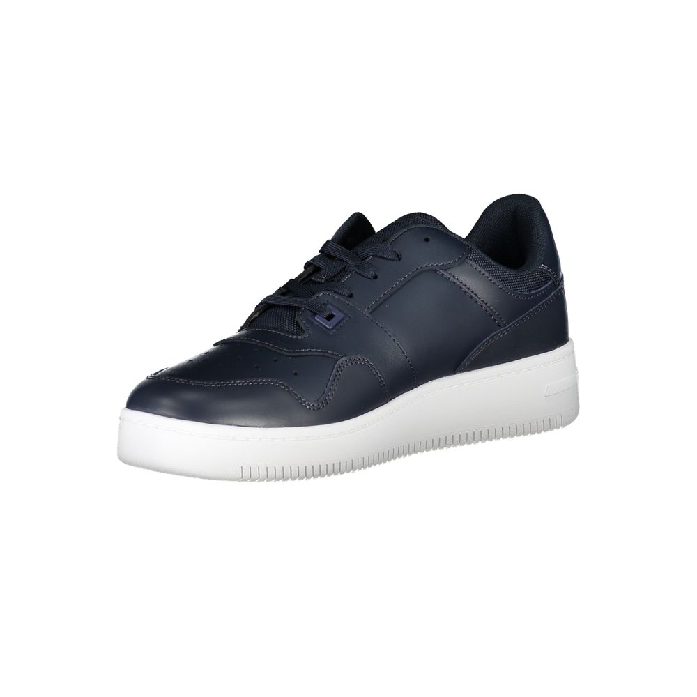 Tommy Hilfiger Blue Contrast Sneakers with Logo Detail Tommy Hilfiger