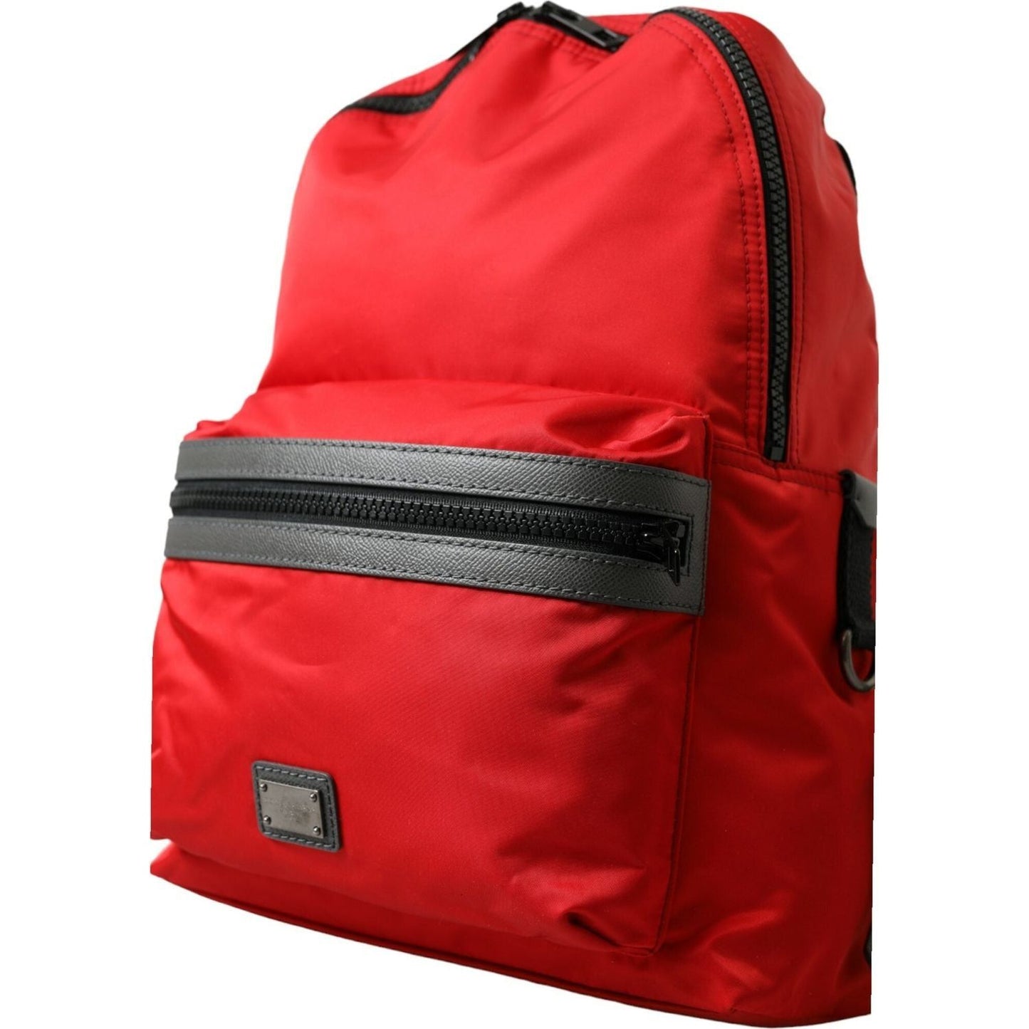 Dolce & Gabbana Elegant Red Nylon-Leather Backpack Dolce & Gabbana