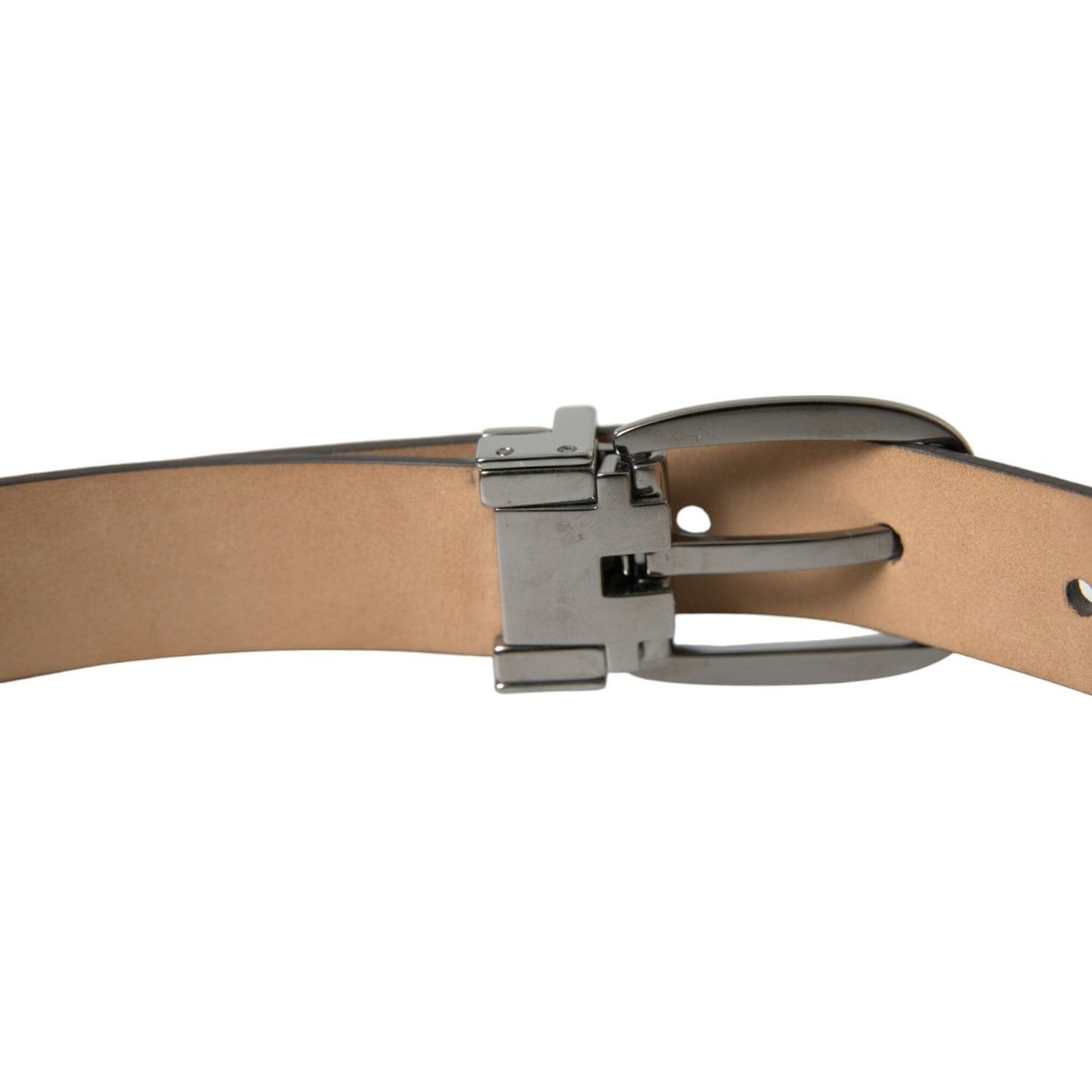 Dolce & Gabbana Elegant Dark Brown Leather Belt Dolce & Gabbana