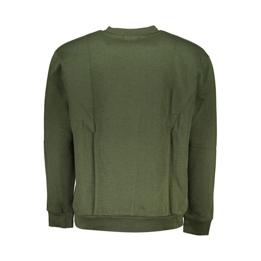 Cavalli Class Elegant Green Fleece Crew Neck Sweatshirt Cavalli Class