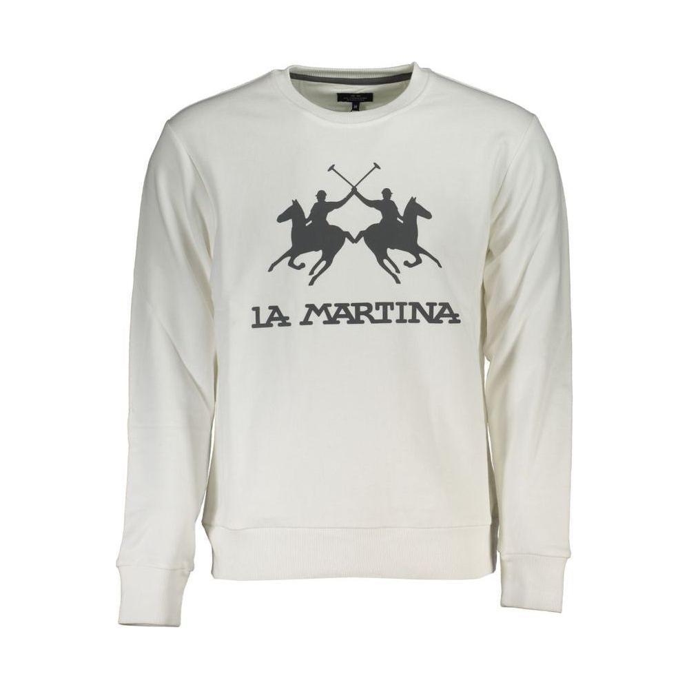 La Martina Elegant Long Sleeved Crew Neck Sweatshirt La Martina