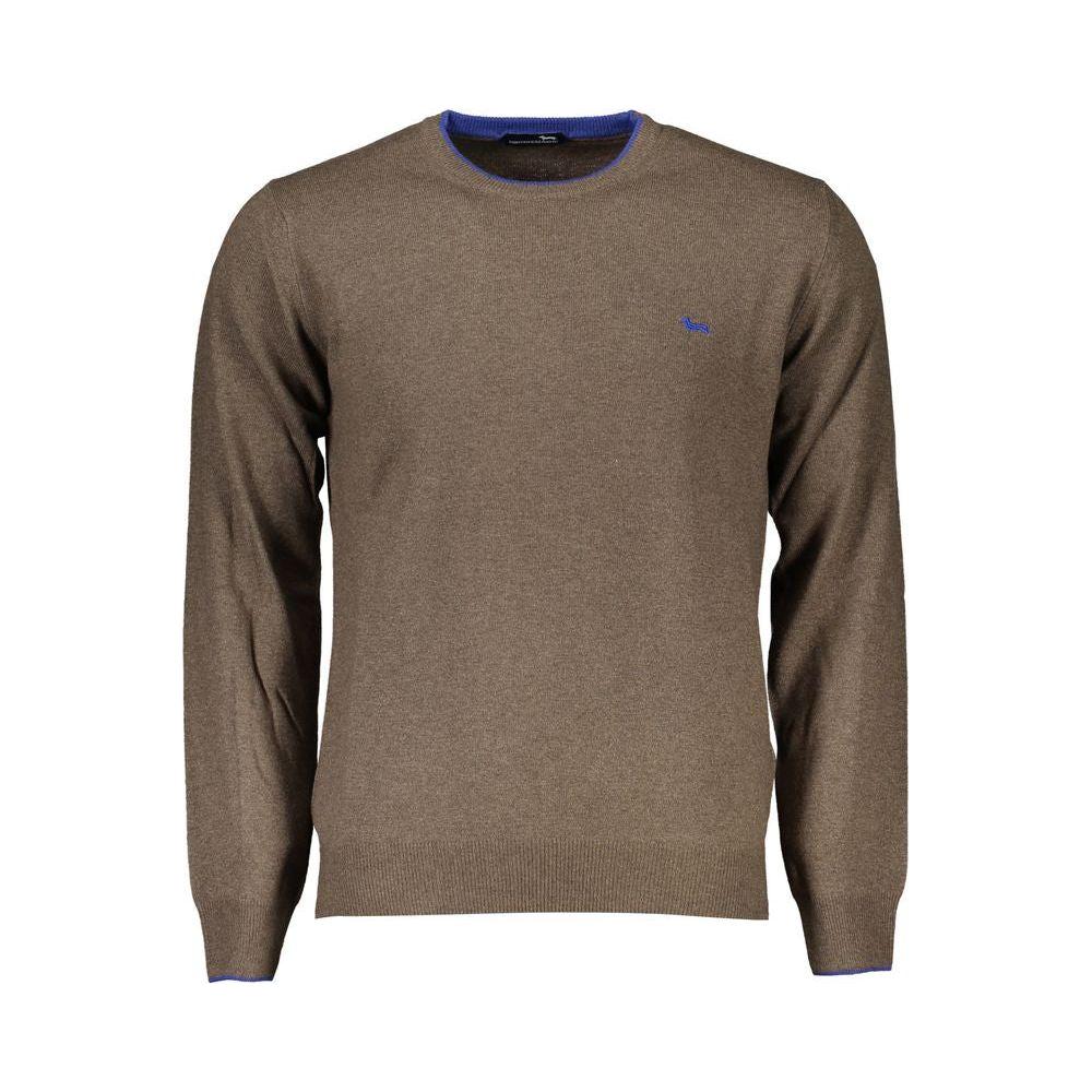 Harmont & Blaine Elegant Crew Neck Contrast Detail Sweater Harmont & Blaine