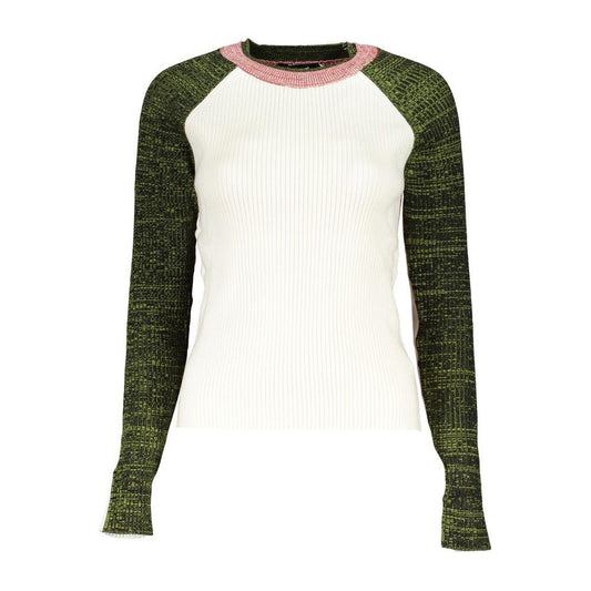 Desigual Chic Contrasting Crew Neck Sweater Desigual