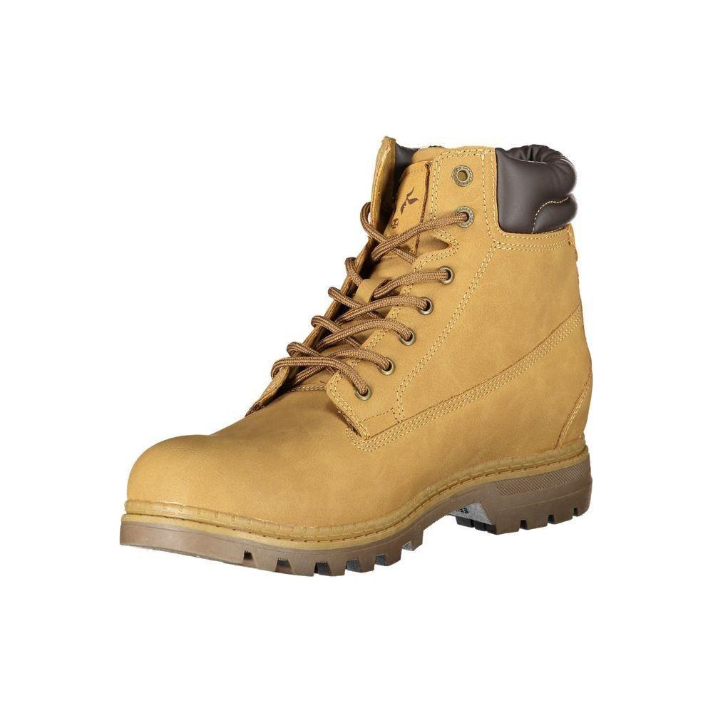 Carrera Vibrant Yellow Lace-Up Fashion Boots Carrera