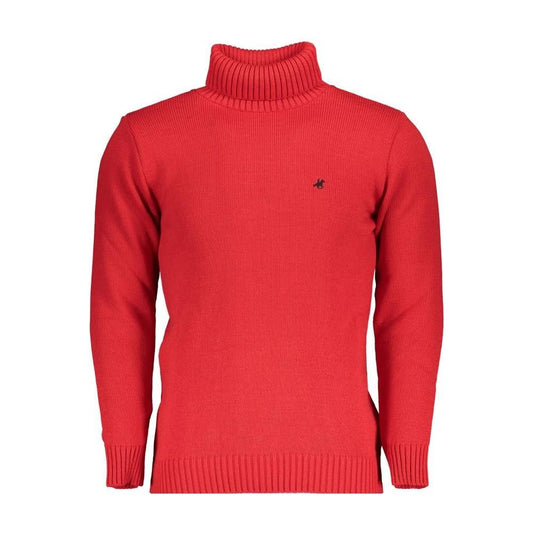 U.S. Grand Polo Elegant Turtleneck Sweater with Embroidery Detail U.S. Grand Polo