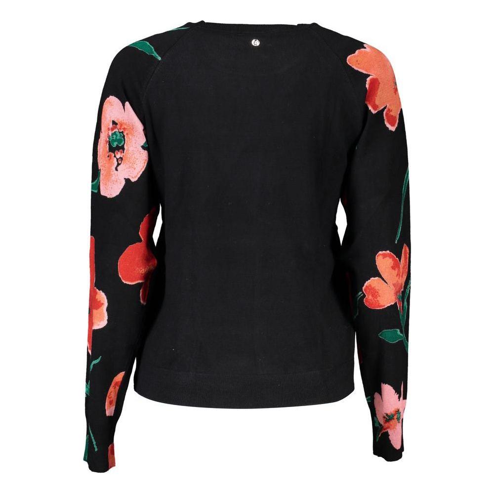 Desigual Chic Contrast Crew Neck Sweater Desigual