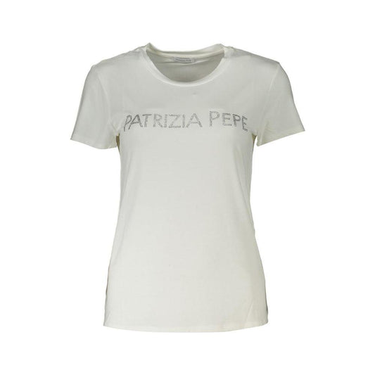 Patrizia Pepe Chic Sparkling Crew Neck Tee Patrizia Pepe