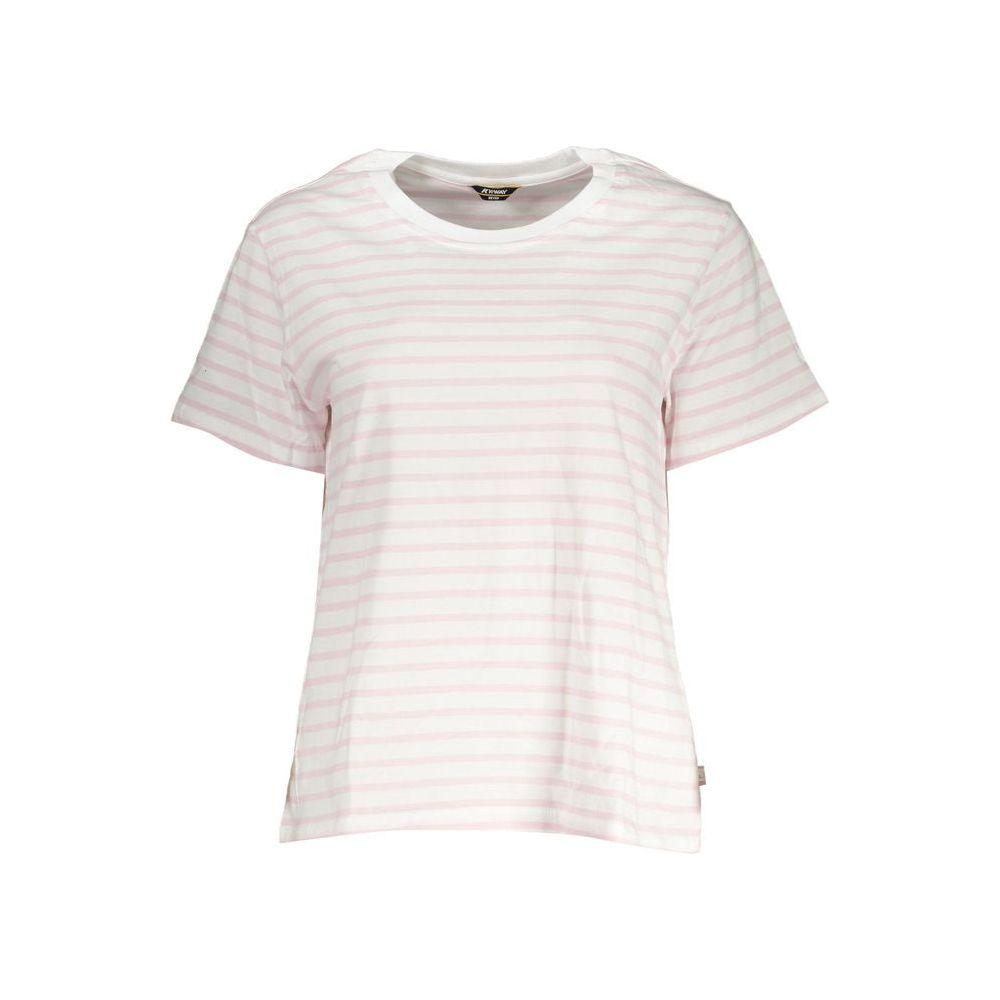 K-WAY Chic White Contrast Detail Tee K-WAY