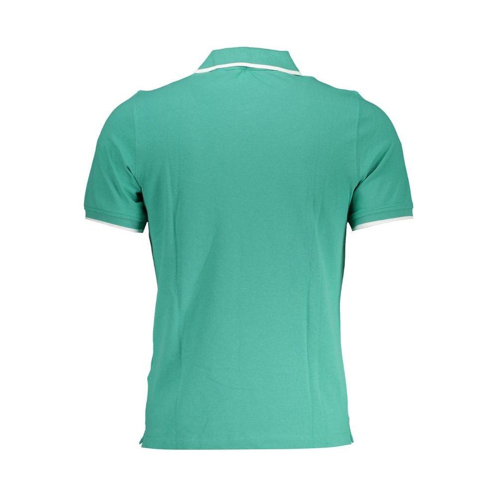 K-WAY Elegant Green Cotton Stretch Polo Shirt K-WAY