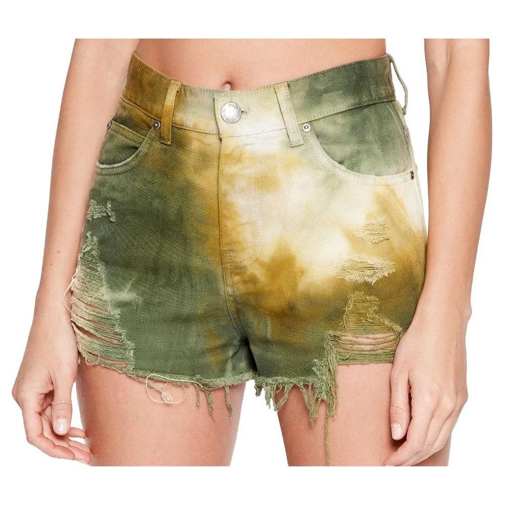 PINKO Green Cotton Women Short PINKO