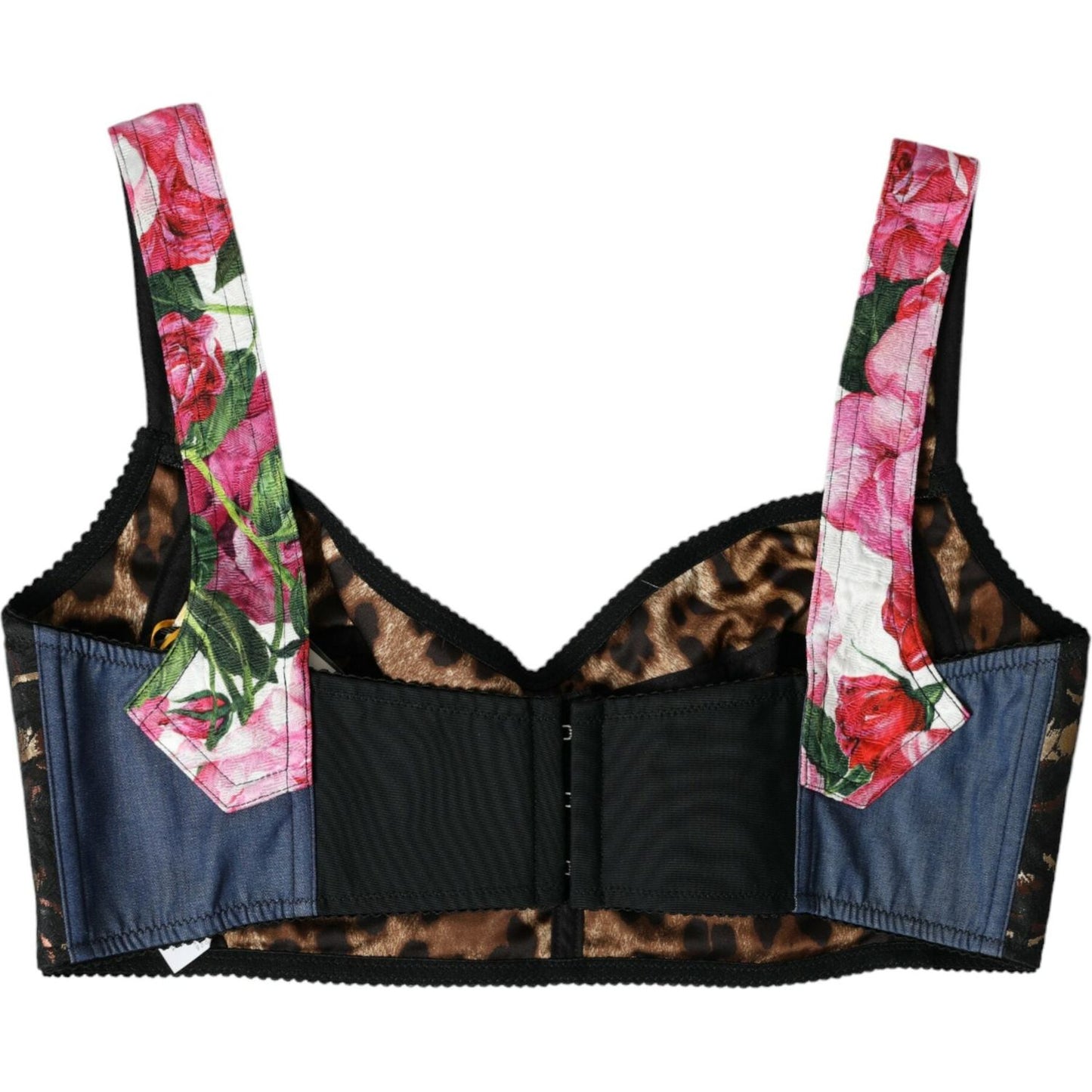 Dolce & Gabbana Floral Patchwork Bustier Crop Top Dolce & Gabbana