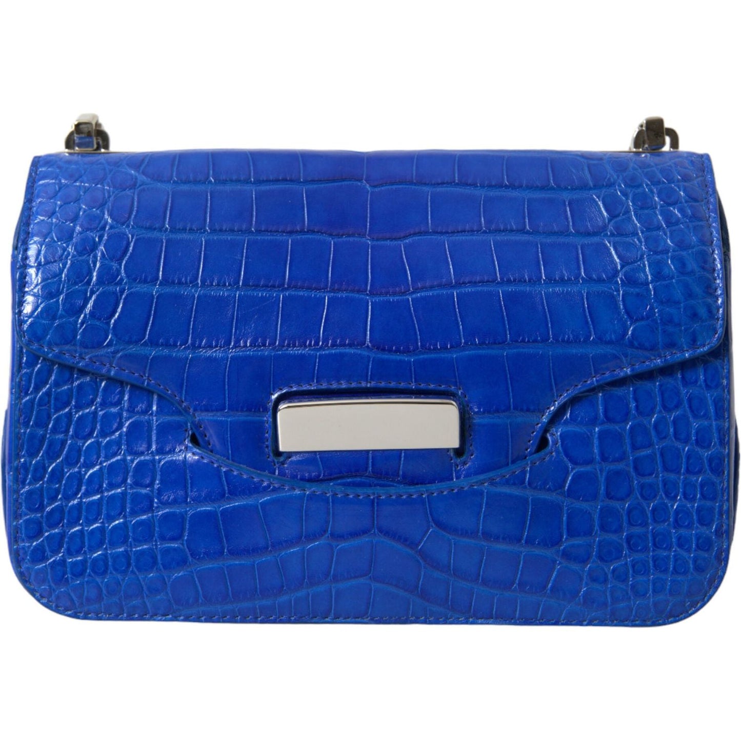 Balenciaga Alligator Skin Mini Shoulder Bag - Elegant Blue Balenciaga