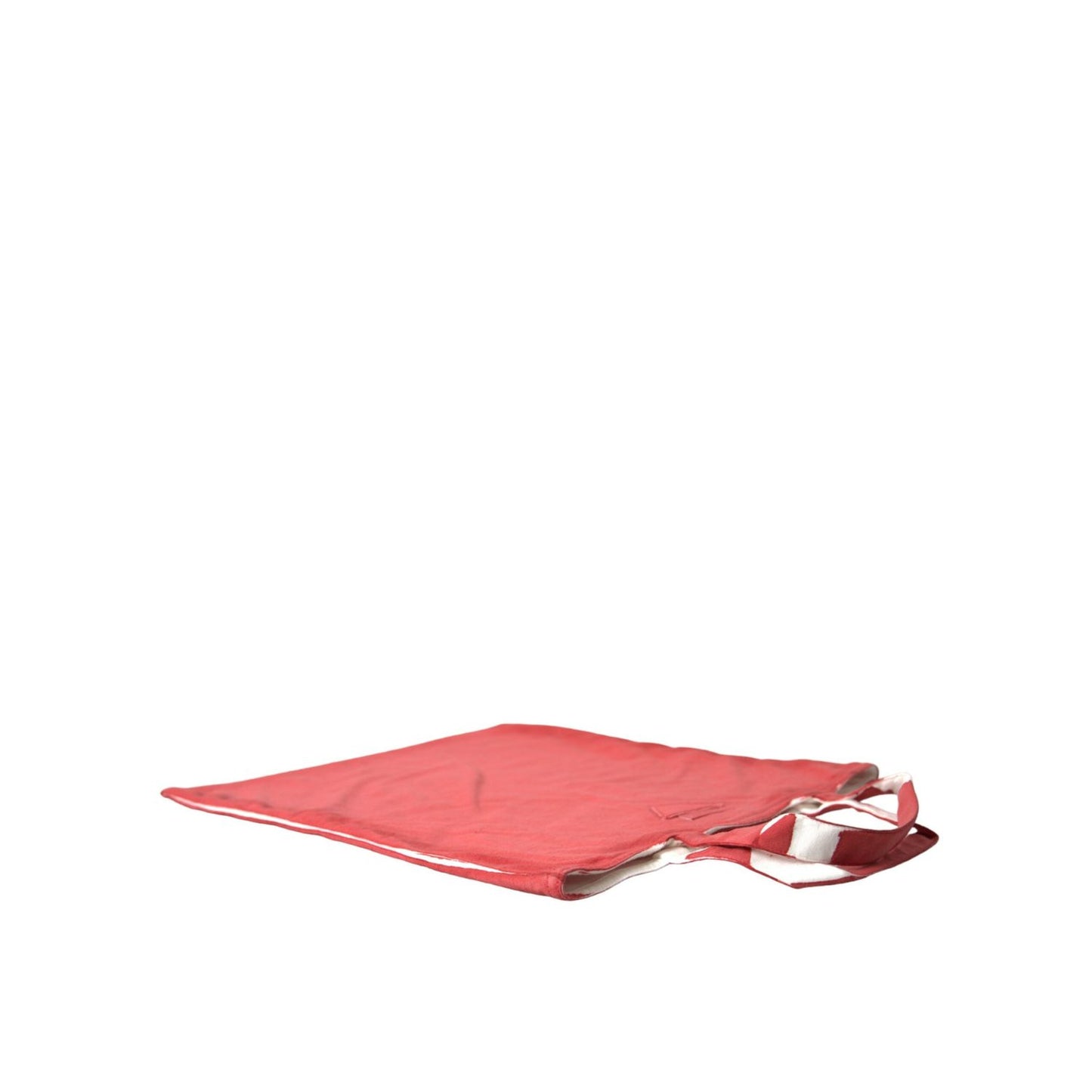 Prada Red Jersey Fabric Logo Shoulder Shopping Tote Bag
