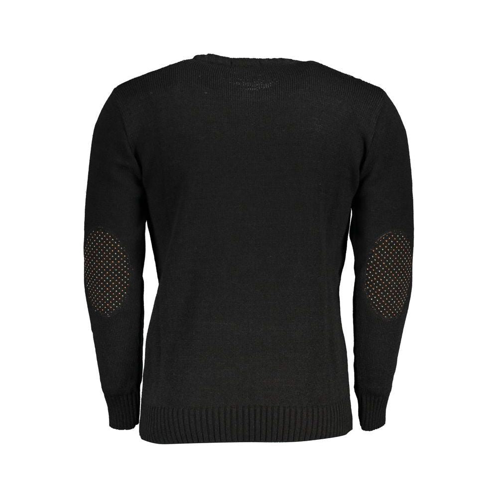 U.S. Grand Polo Black Fabric Sweater U.S. Grand Polo