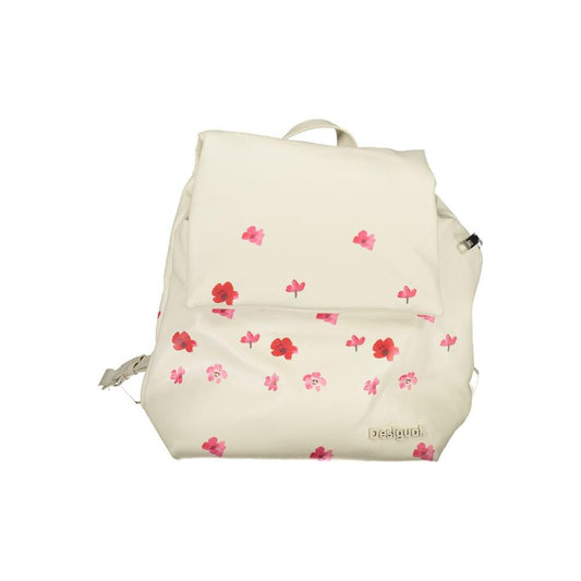 Desigual White Polyethylene Backpack Desigual