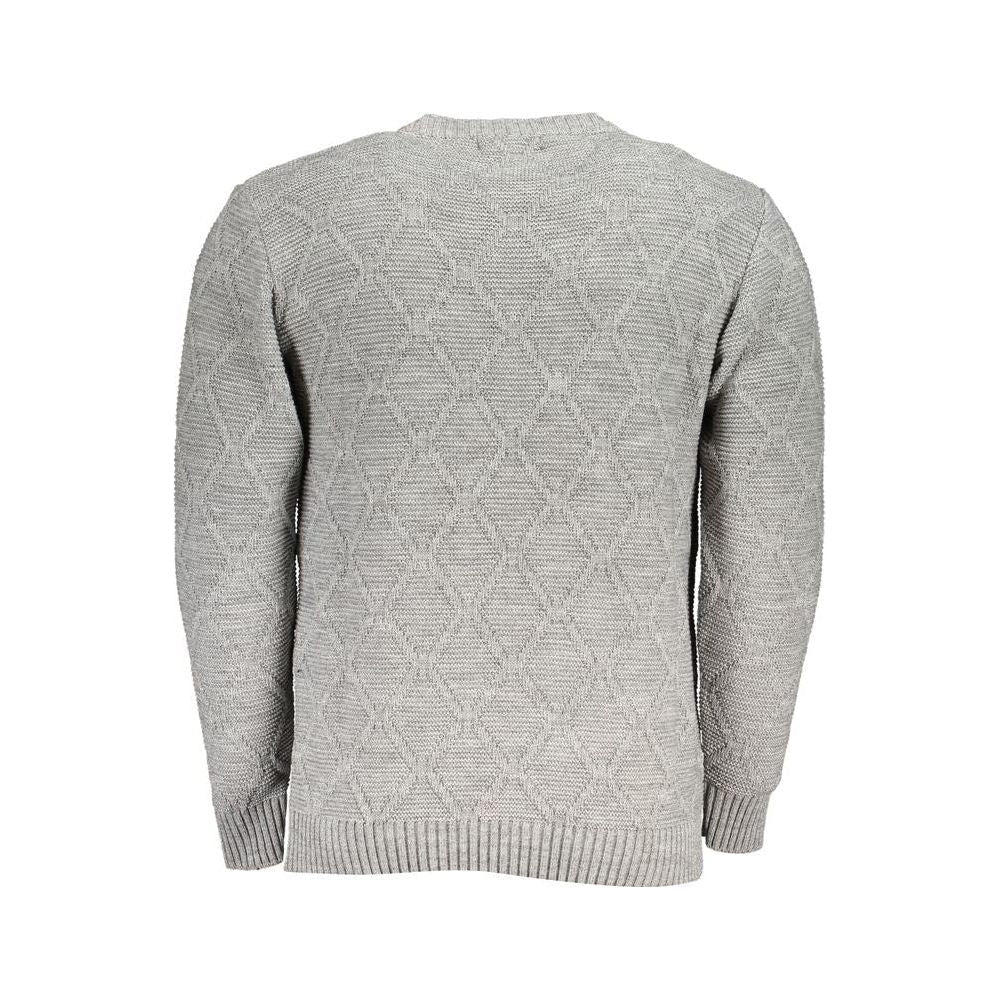 U.S. Grand Polo Gray Fabric Sweater U.S. Grand Polo