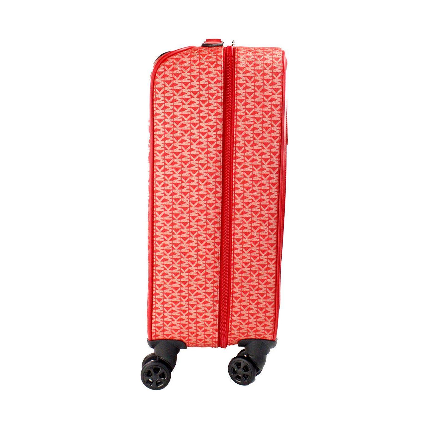 Michael Kors Travel Small Red Signature Trolley Rolling Suitcase Carry On Bag Michael Kors