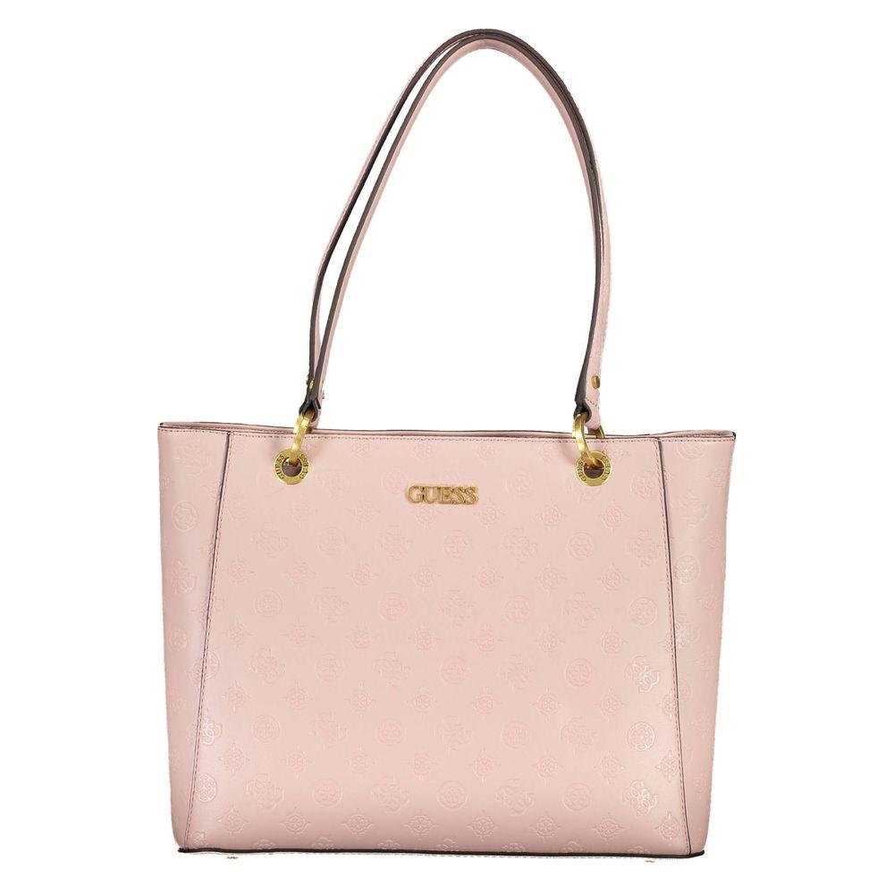 Guess Jeans Pink Polyethylene Handbag Guess Jeans