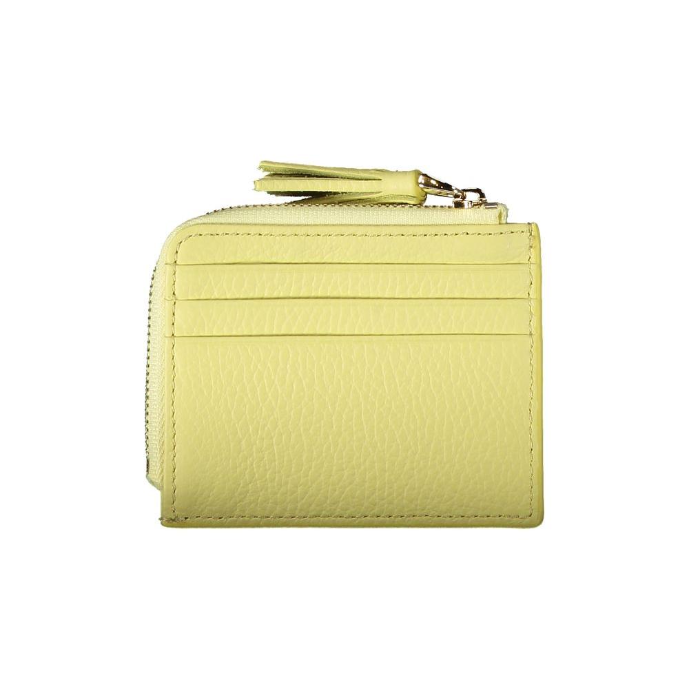 Coccinelle Yellow Leather Wallet Coccinelle