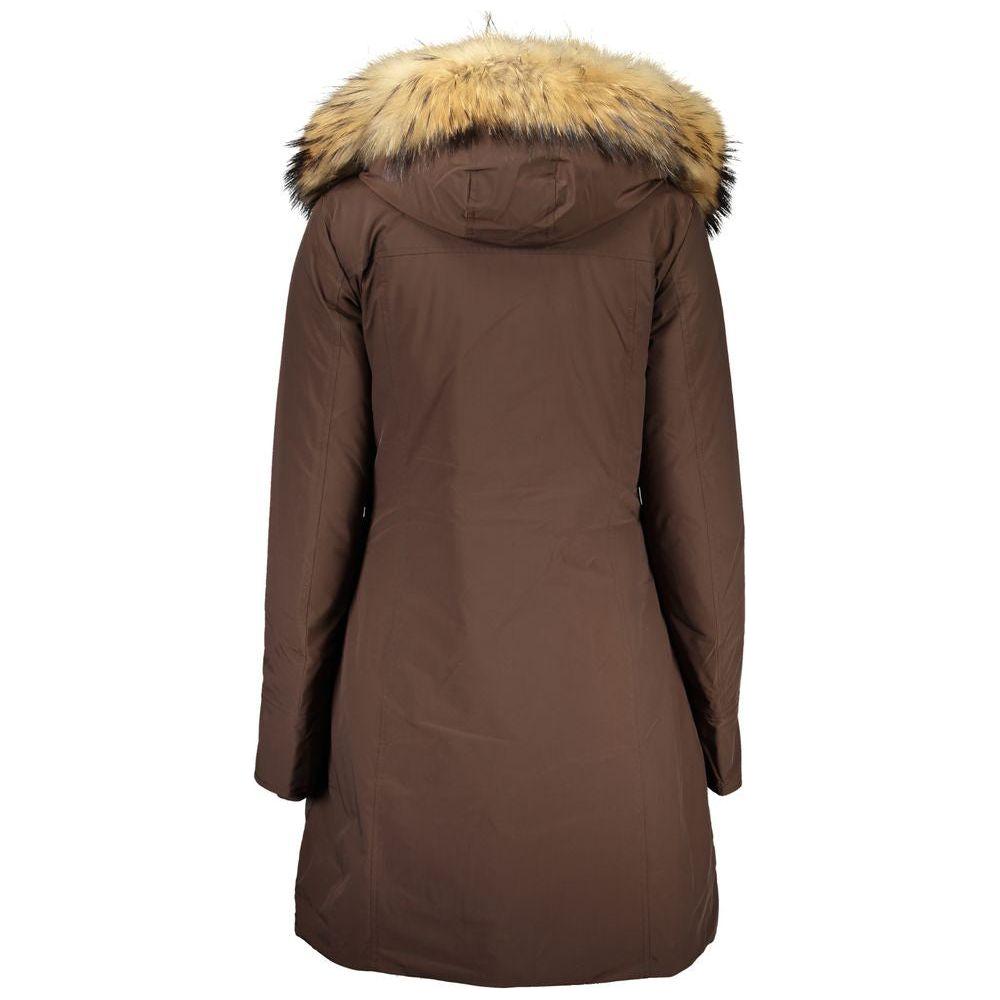 Woolrich Brown Cotton Jackets & Coat Woolrich