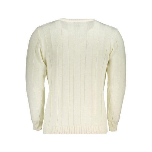 U.S. Grand Polo White Fabric Sweater U.S. Grand Polo