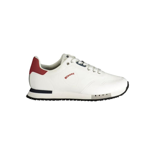 Blauer White Polyester Sneaker Blauer