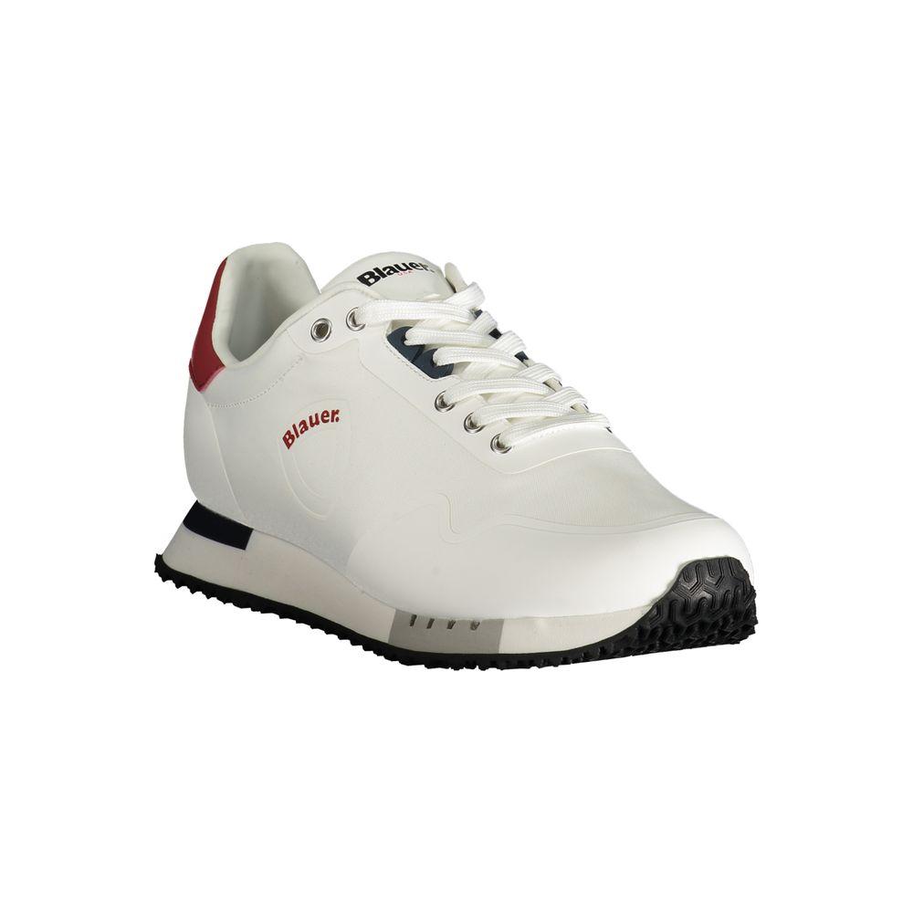 Blauer White Polyester Sneaker Blauer