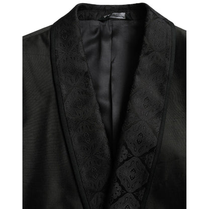 Dolce & Gabbana Black MARTINI Single Breasted Coat Blazer