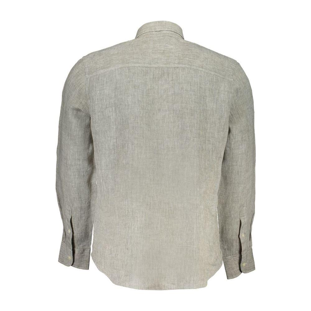 North Sails Gray Linen Shirt North Sails