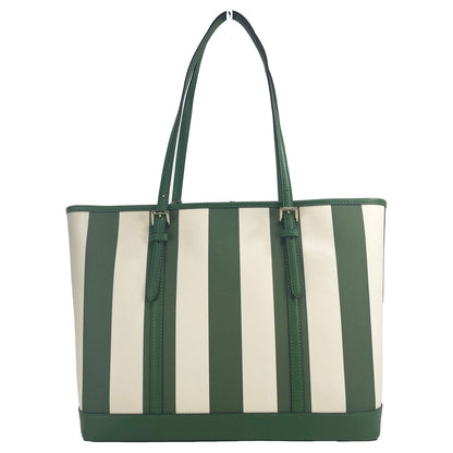 Michael Kors Jet Set Travel Large TZ Shoulder PVC Tote Bag Purse Fern Green Michael Kors