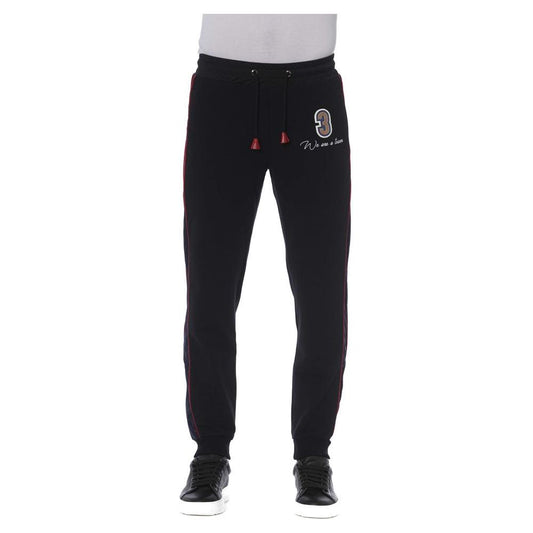 Trussardi Black Cotton Jeans & Pant Trussardi