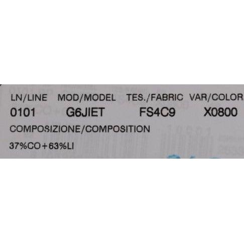 优雅条纹棉麻短裤