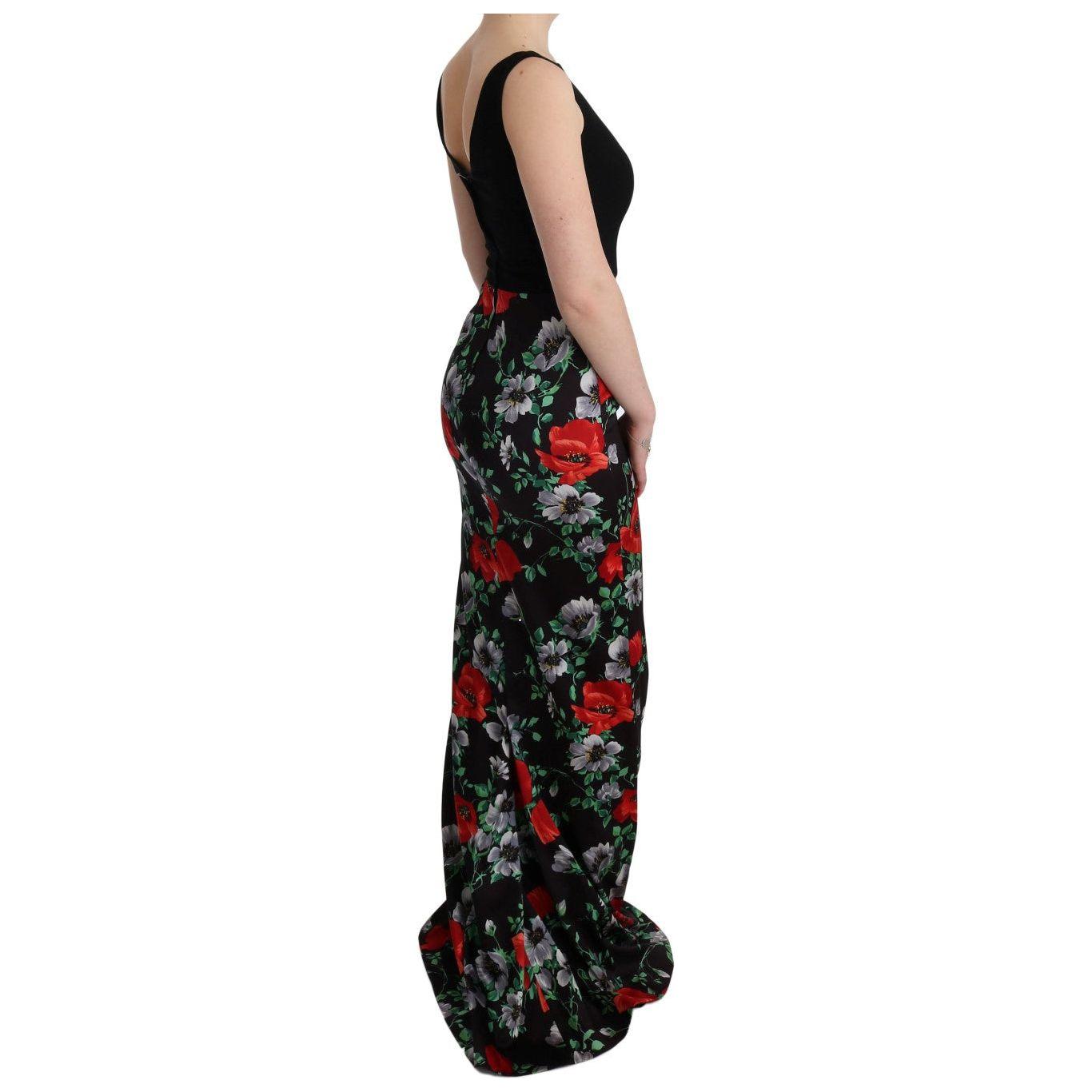 Dolce & Gabbana Elegant Floral Sheath Gown Dolce & Gabbana