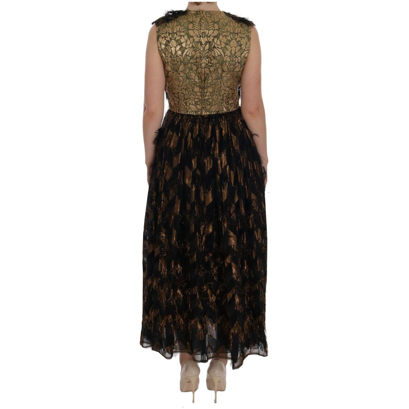 Dolce & Gabbana Elegant A-Line Full Length Sleeveless Dress Dolce & Gabbana