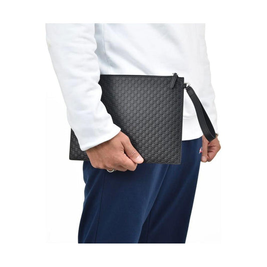 Sleek Microguccissima Leather Clutch