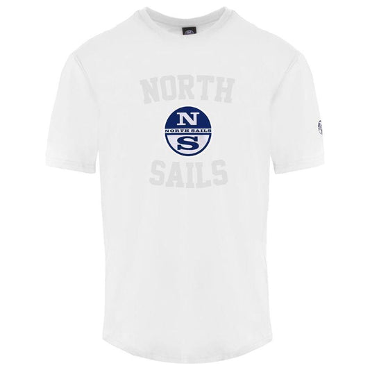 North Sails White Cotton Men's T-Shirt North Sails